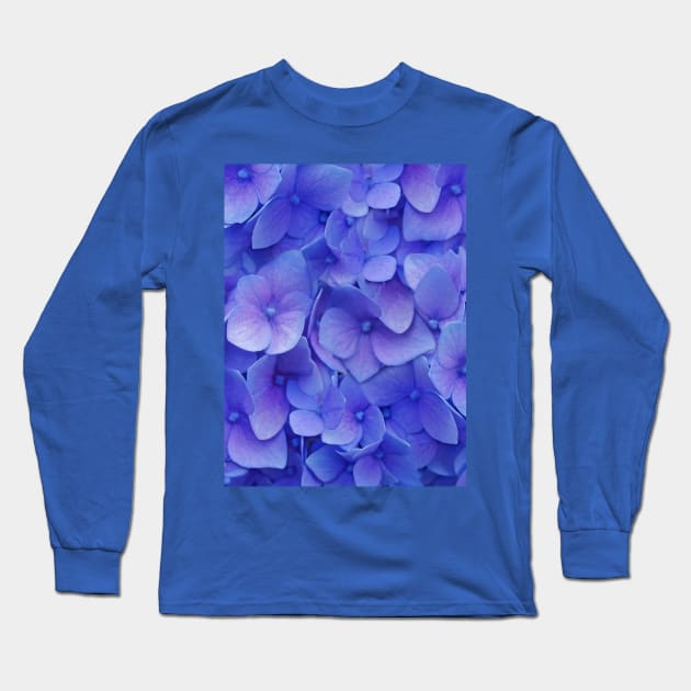 Hydrangea blue Long Sleeve T-Shirt by CatyArte